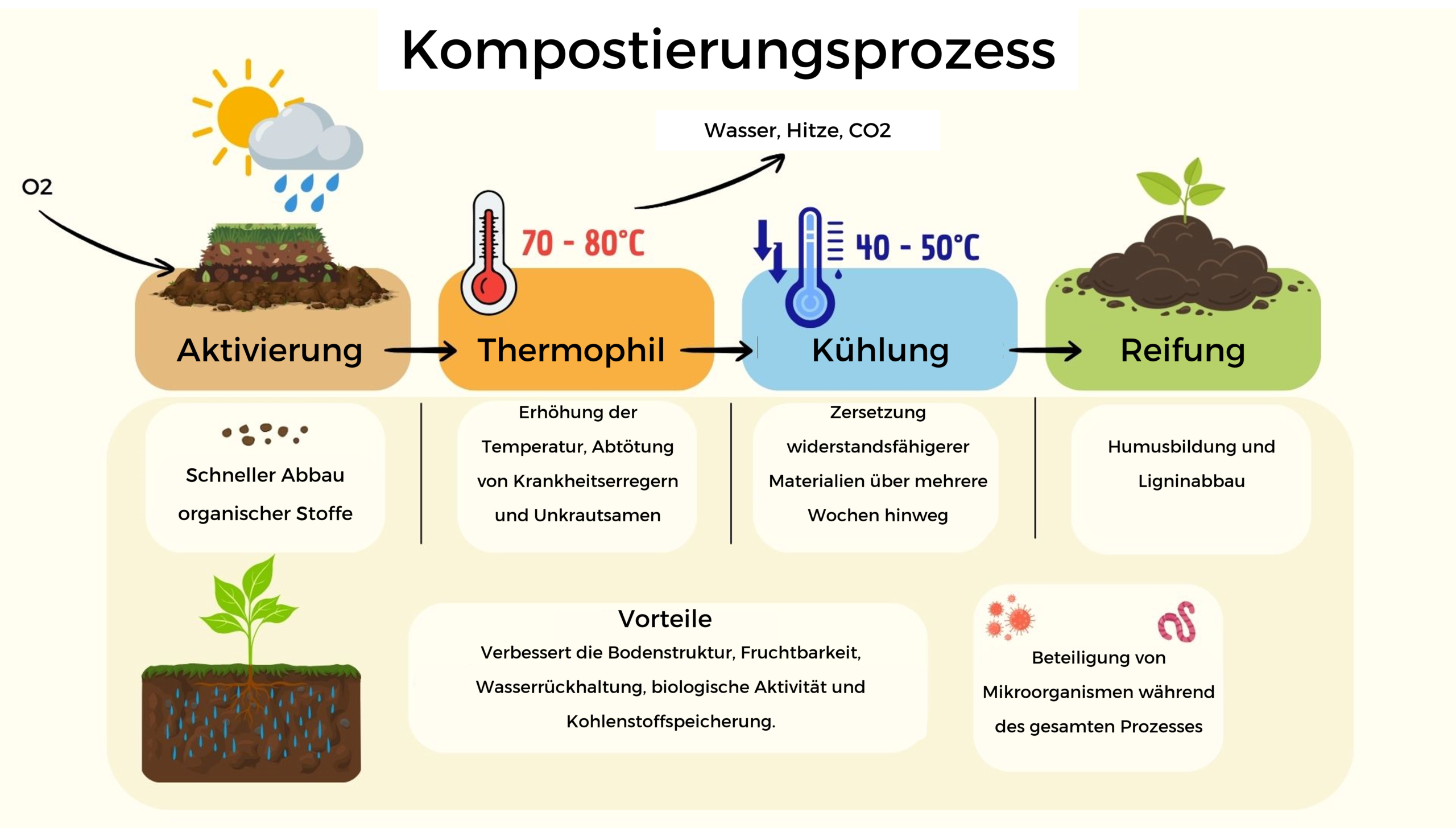 Kompostierungsprozess